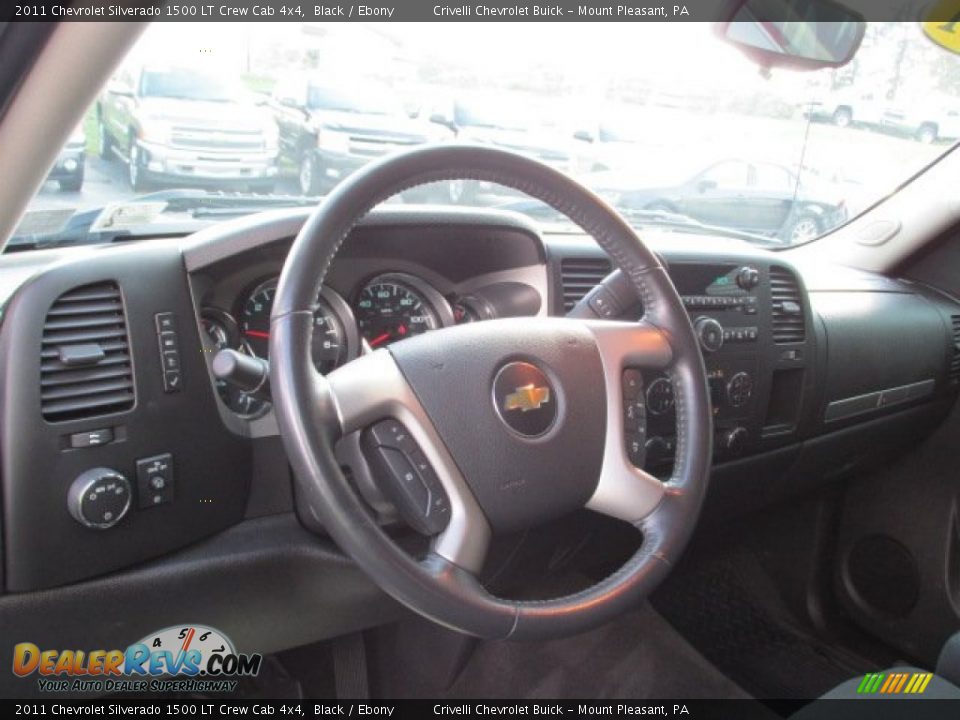 2011 Chevrolet Silverado 1500 LT Crew Cab 4x4 Black / Ebony Photo #14