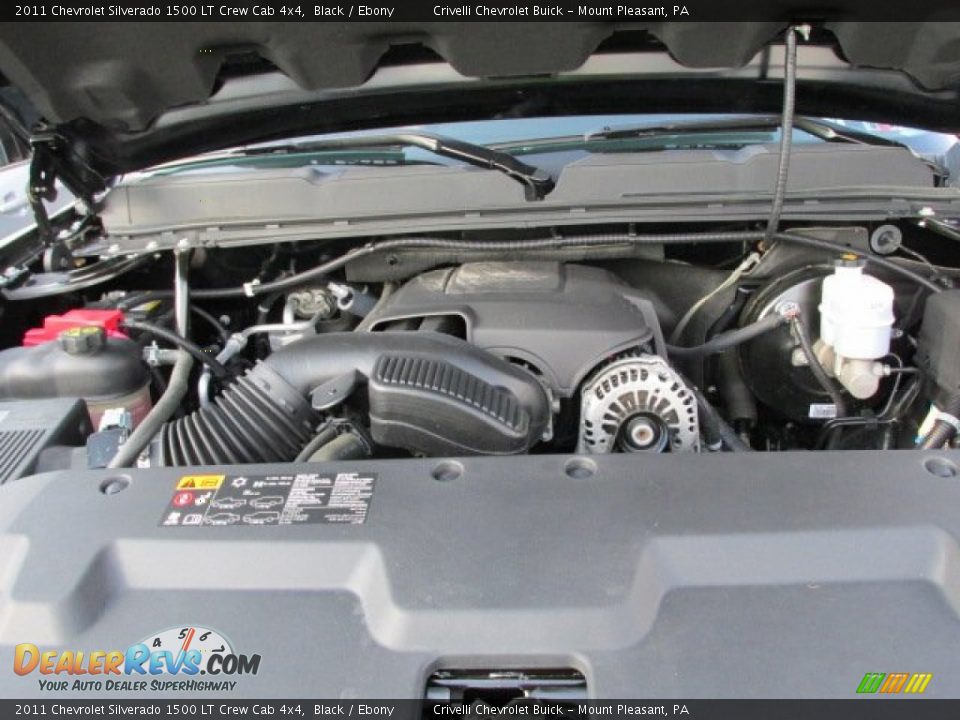 2011 Chevrolet Silverado 1500 LT Crew Cab 4x4 Black / Ebony Photo #15