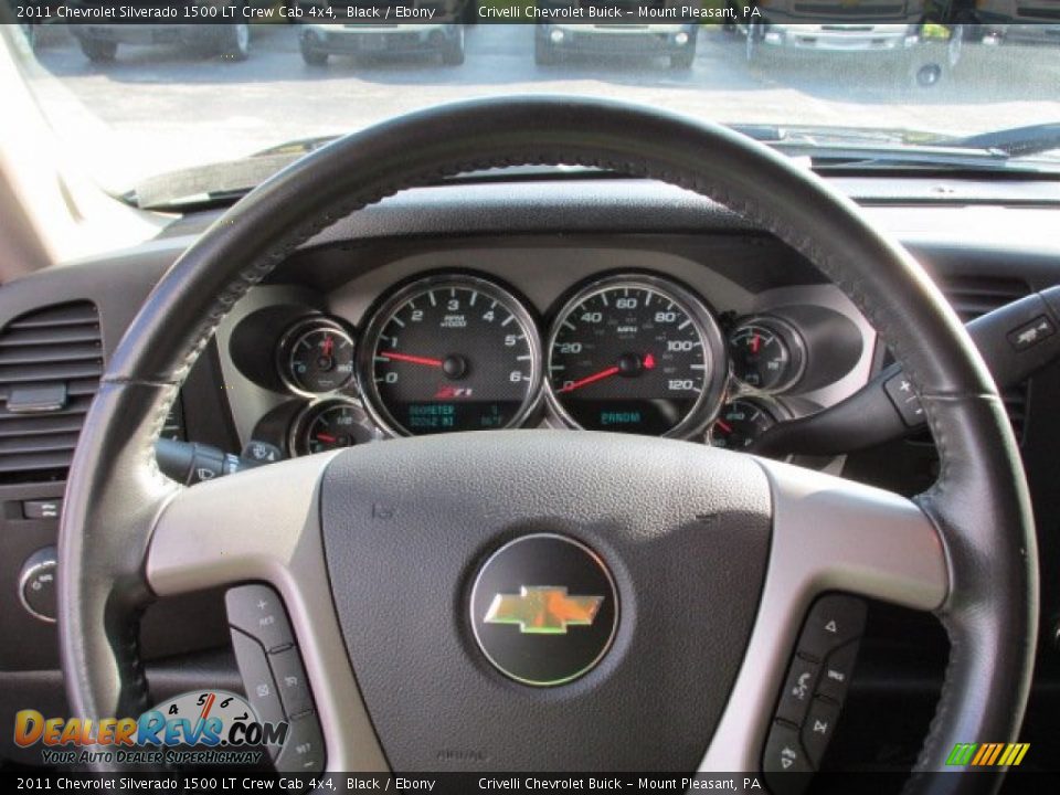 2011 Chevrolet Silverado 1500 LT Crew Cab 4x4 Black / Ebony Photo #25