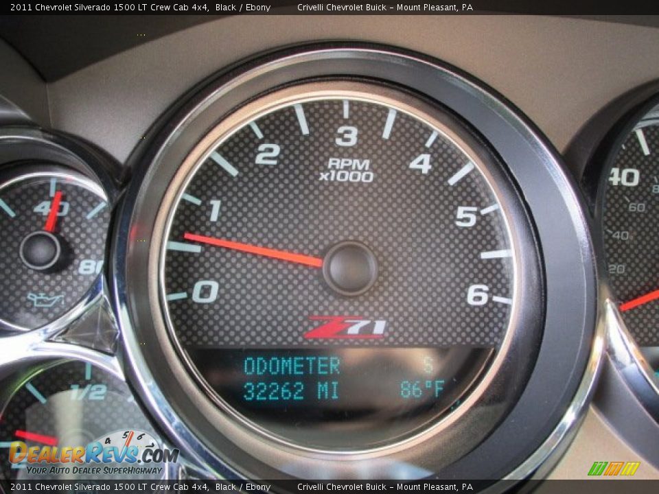 2011 Chevrolet Silverado 1500 LT Crew Cab 4x4 Black / Ebony Photo #35