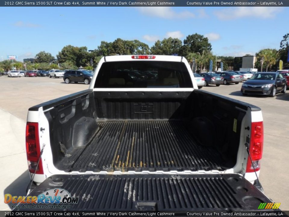 2012 GMC Sierra 1500 SLT Crew Cab 4x4 Summit White / Very Dark Cashmere/Light Cashmere Photo #4