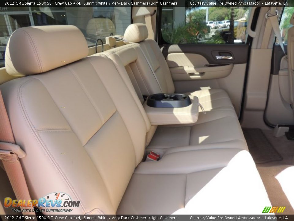 2012 GMC Sierra 1500 SLT Crew Cab 4x4 Summit White / Very Dark Cashmere/Light Cashmere Photo #8