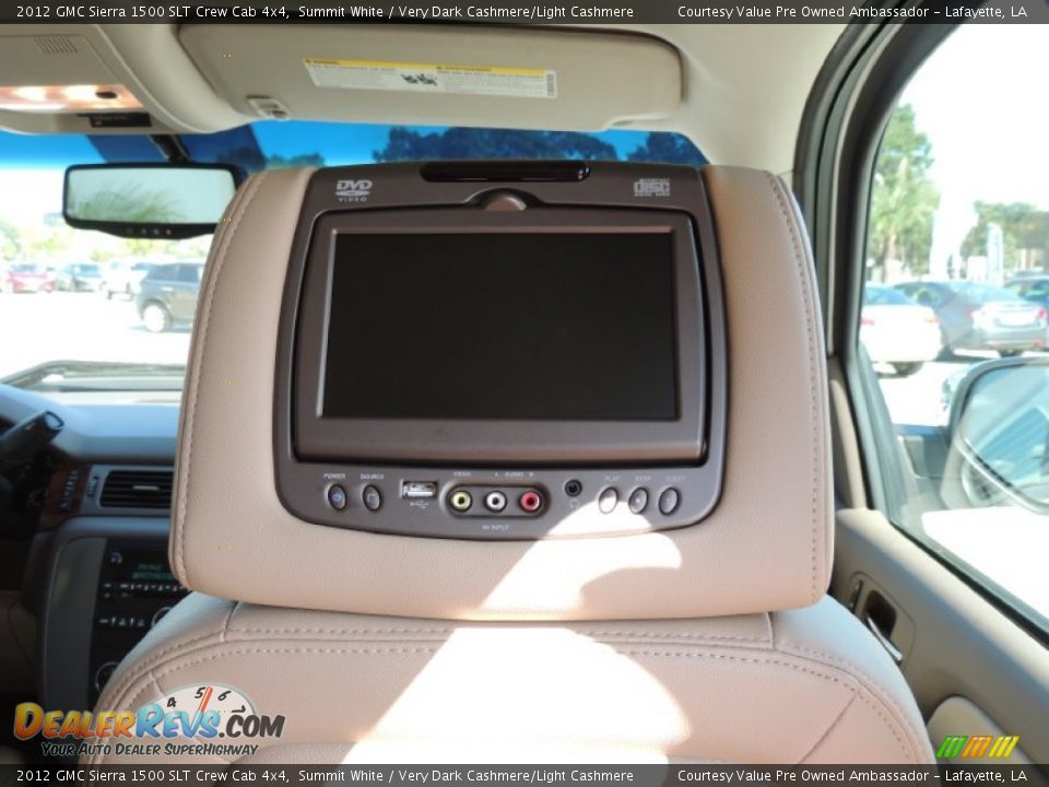 2012 GMC Sierra 1500 SLT Crew Cab 4x4 Summit White / Very Dark Cashmere/Light Cashmere Photo #9