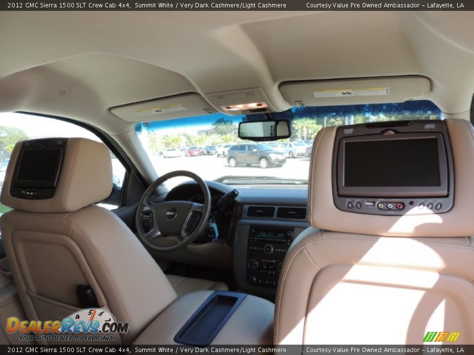 2012 GMC Sierra 1500 SLT Crew Cab 4x4 Summit White / Very Dark Cashmere/Light Cashmere Photo #10
