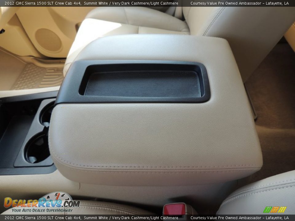 2012 GMC Sierra 1500 SLT Crew Cab 4x4 Summit White / Very Dark Cashmere/Light Cashmere Photo #24