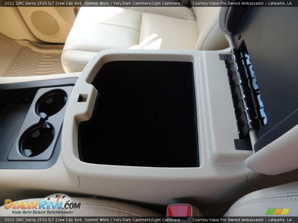 2012 GMC Sierra 1500 SLT Crew Cab 4x4 Summit White / Very Dark Cashmere/Light Cashmere Photo #25