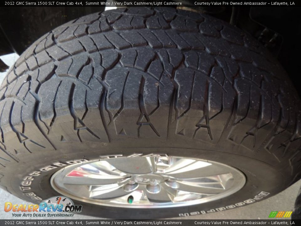 2012 GMC Sierra 1500 SLT Crew Cab 4x4 Summit White / Very Dark Cashmere/Light Cashmere Photo #27