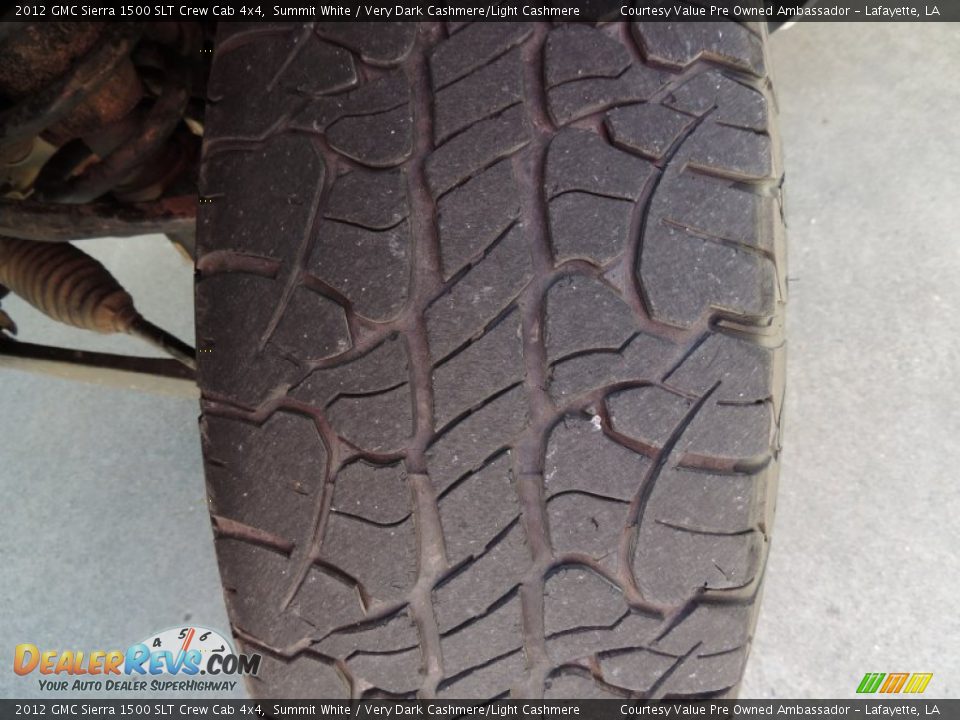 2012 GMC Sierra 1500 SLT Crew Cab 4x4 Summit White / Very Dark Cashmere/Light Cashmere Photo #28