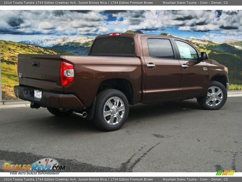 2014 Toyota Tundra 1794 Edition Crewmax 4x4 Sunset Bronze Mica / 1794 Edition Premium Brown Photo #3