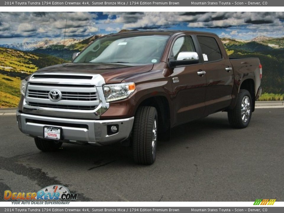 2014 Toyota Tundra 1794 Edition Crewmax 4x4 Sunset Bronze Mica / 1794 Edition Premium Brown Photo #5