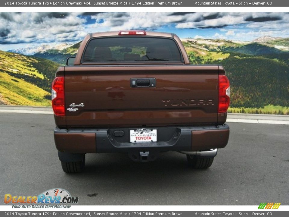 2014 Toyota Tundra 1794 Edition Crewmax 4x4 Sunset Bronze Mica / 1794 Edition Premium Brown Photo #8
