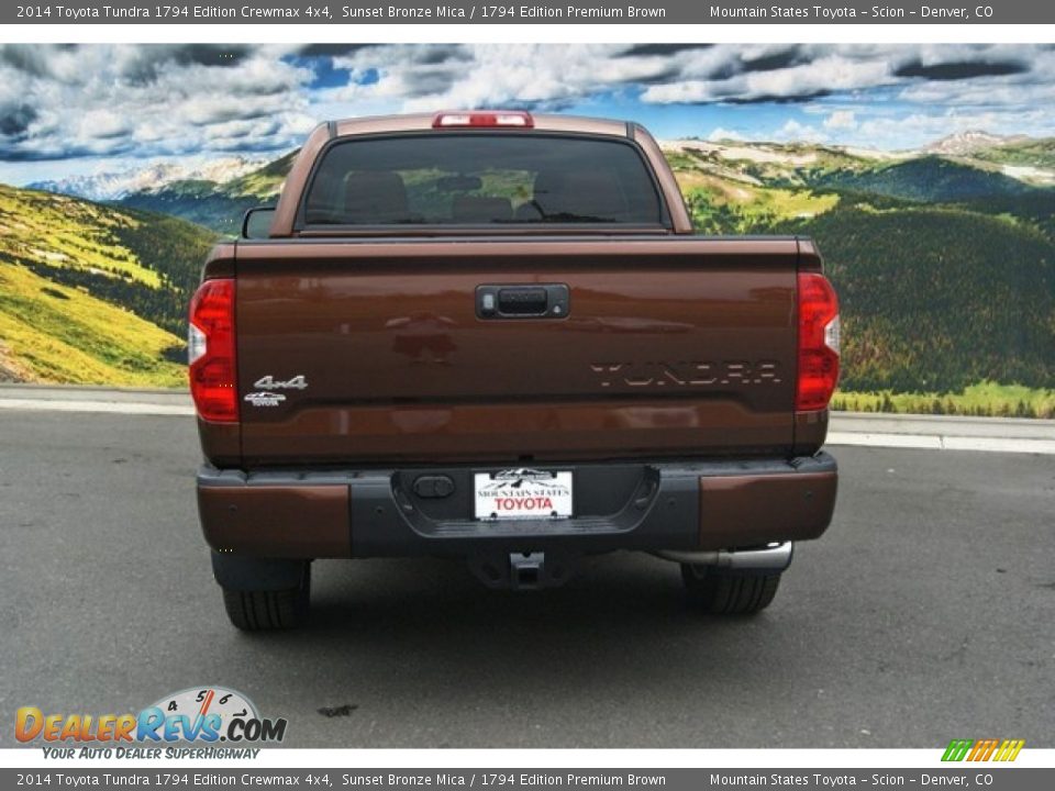 2014 Toyota Tundra 1794 Edition Crewmax 4x4 Sunset Bronze Mica / 1794 Edition Premium Brown Photo #8