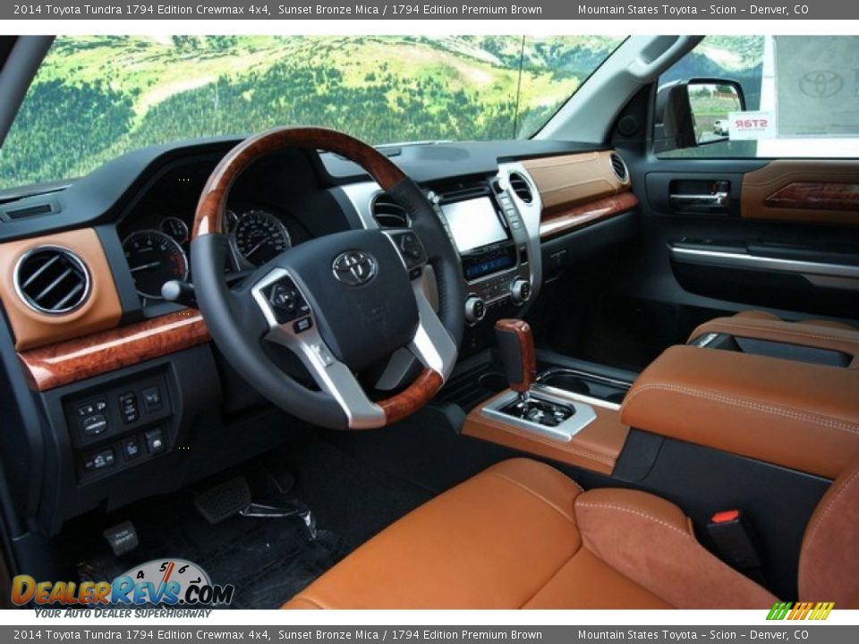 1794 Edition Premium Brown Interior - 2014 Toyota Tundra 1794 Edition Crewmax 4x4 Photo #9
