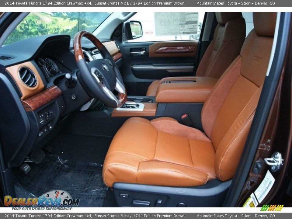 Front Seat of 2014 Toyota Tundra 1794 Edition Crewmax 4x4 Photo #10