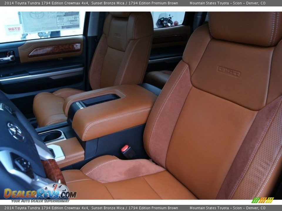 Front Seat of 2014 Toyota Tundra 1794 Edition Crewmax 4x4 Photo #11