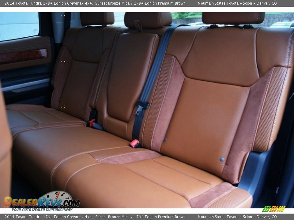 Rear Seat of 2014 Toyota Tundra 1794 Edition Crewmax 4x4 Photo #19