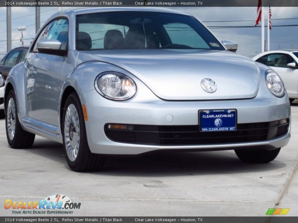 2014 Volkswagen Beetle 2.5L Reflex Silver Metallic / Titan Black Photo #1