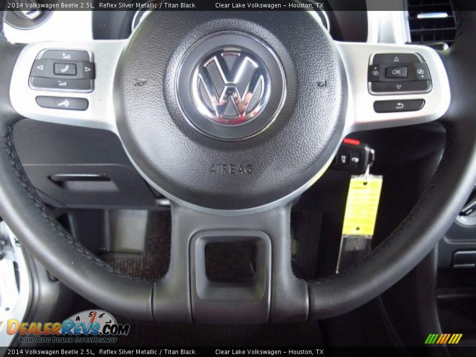 2014 Volkswagen Beetle 2.5L Reflex Silver Metallic / Titan Black Photo #17