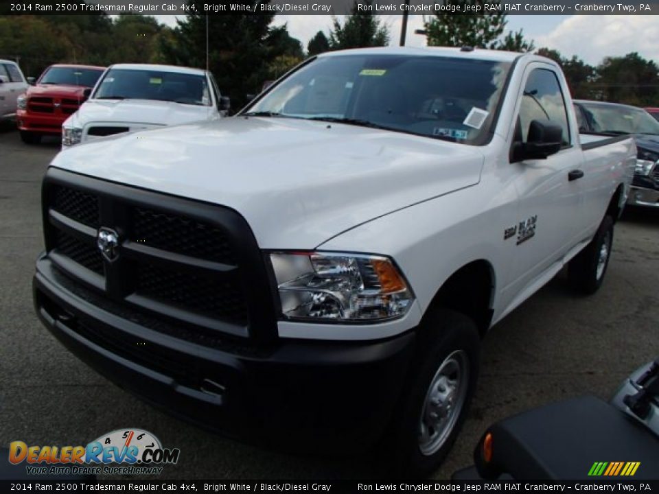 2014 Ram 2500 Tradesman Regular Cab 4x4 Bright White / Black/Diesel Gray Photo #2