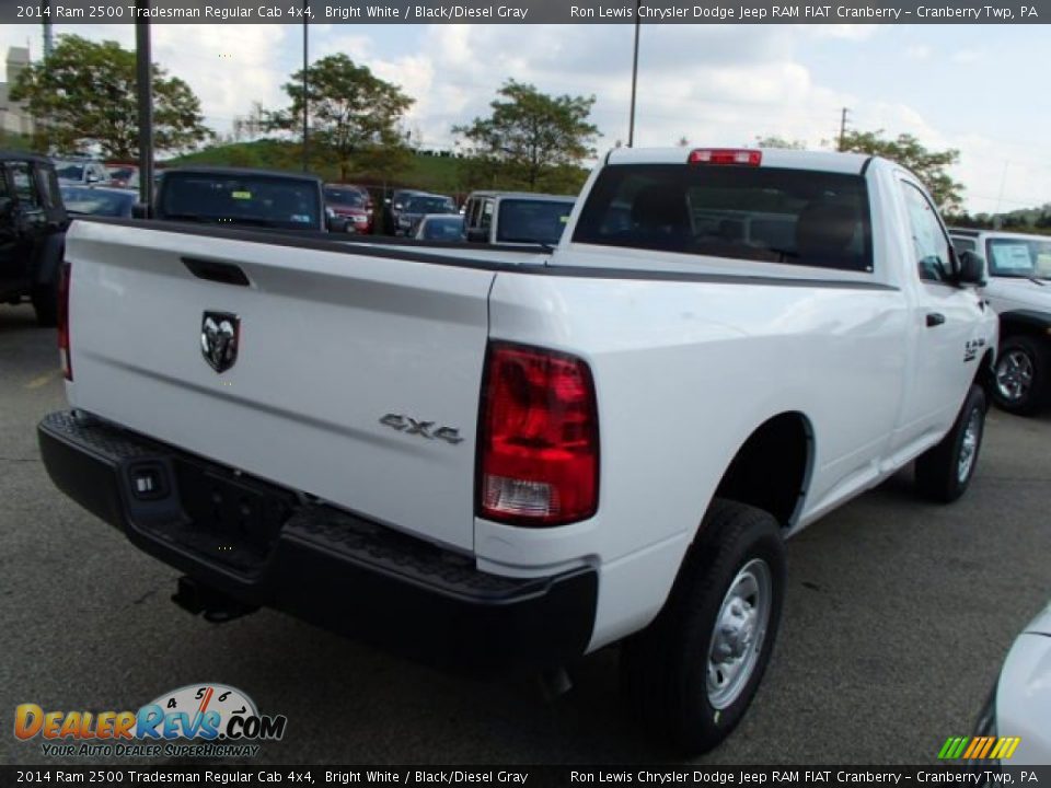 2014 Ram 2500 Tradesman Regular Cab 4x4 Bright White / Black/Diesel Gray Photo #6