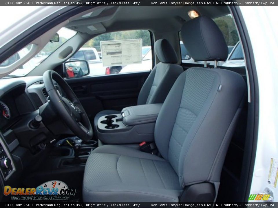 2014 Ram 2500 Tradesman Regular Cab 4x4 Bright White / Black/Diesel Gray Photo #11