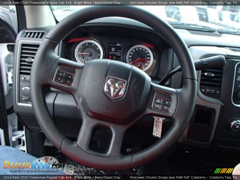 2014 Ram 2500 Tradesman Regular Cab 4x4 Bright White / Black/Diesel Gray Photo #17