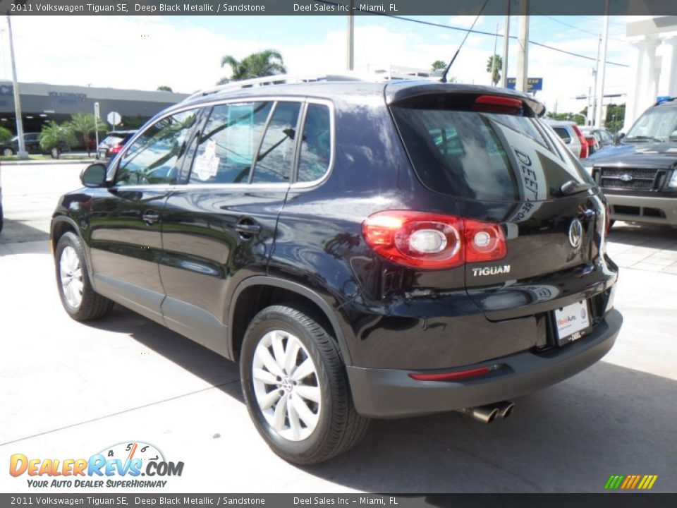 2011 Volkswagen Tiguan SE Deep Black Metallic / Sandstone Photo #3