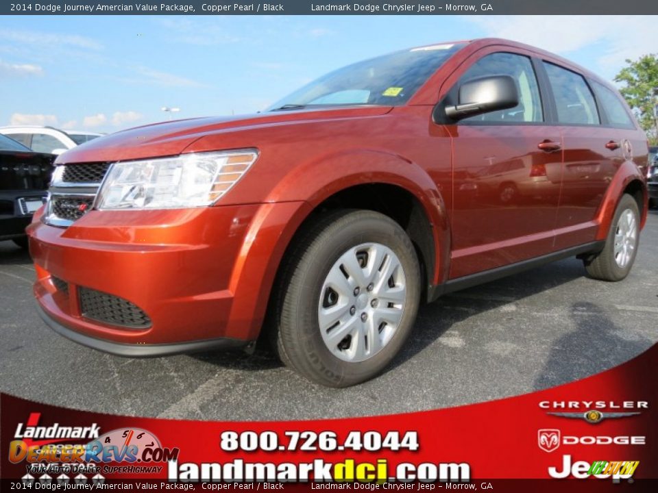 2014 Dodge Journey Amercian Value Package Copper Pearl / Black Photo #1
