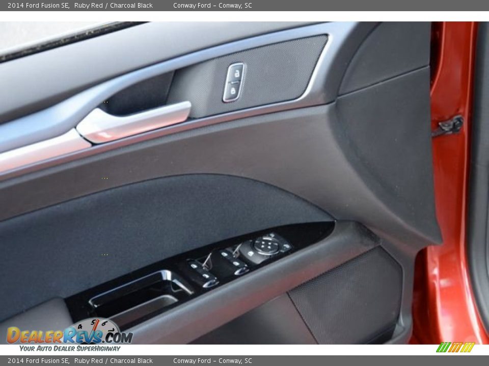 2014 Ford Fusion SE Ruby Red / Charcoal Black Photo #21