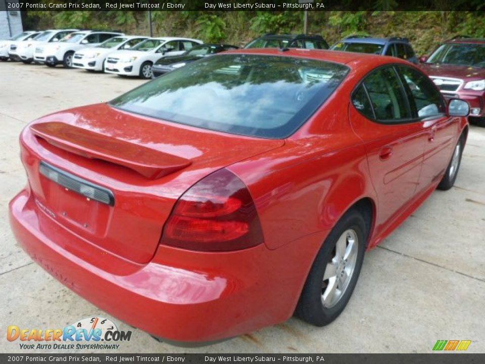 2007 Pontiac Grand Prix Sedan Red Jewel Tintcoat / Ebony Photo #4