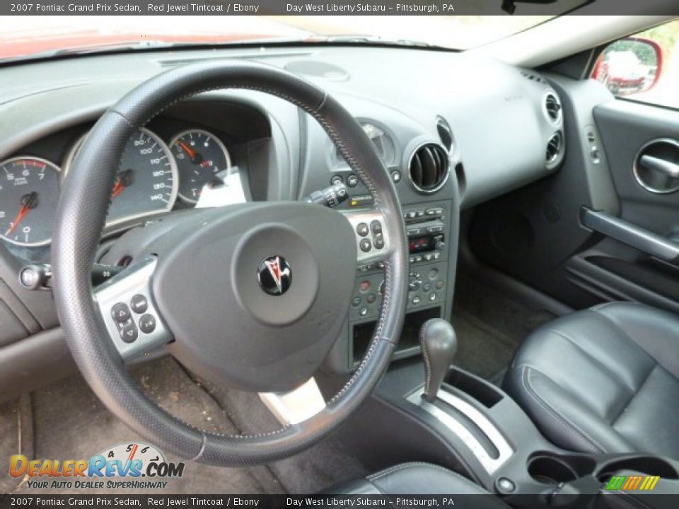 2007 Pontiac Grand Prix Sedan Red Jewel Tintcoat / Ebony Photo #11