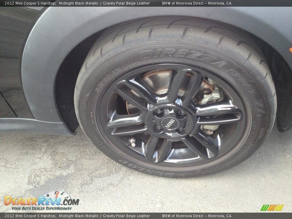 2012 Mini Cooper S Hardtop Midnight Black Metallic / Gravity Polar Beige Leather Photo #3