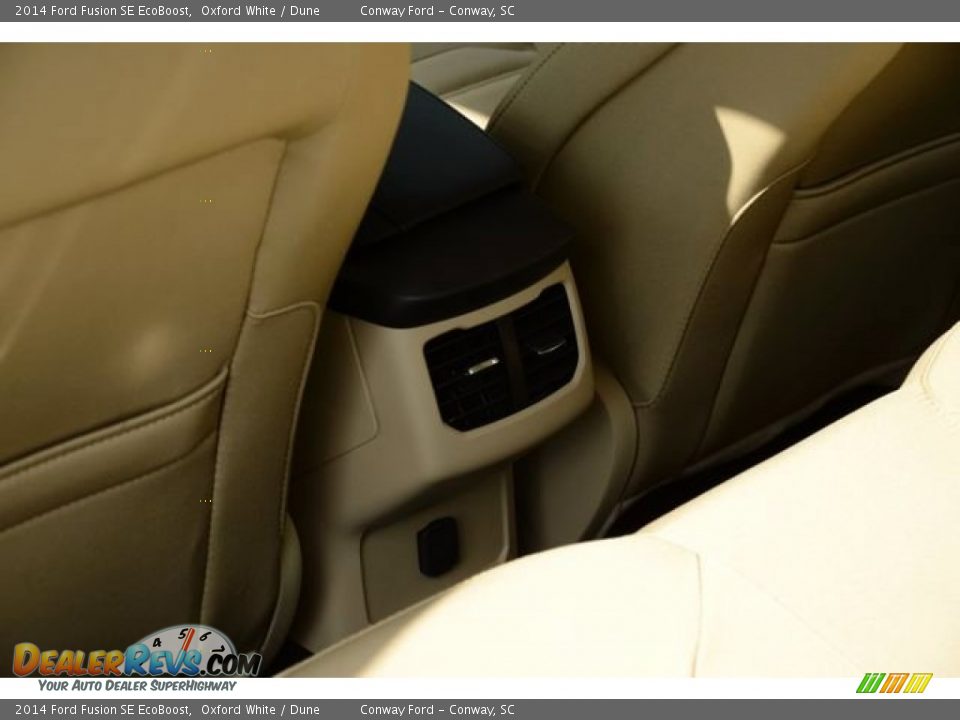 2014 Ford Fusion SE EcoBoost Oxford White / Dune Photo #13
