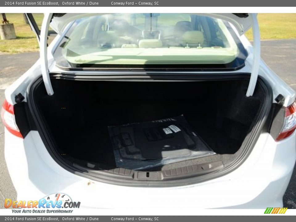 2014 Ford Fusion SE EcoBoost Oxford White / Dune Photo #15