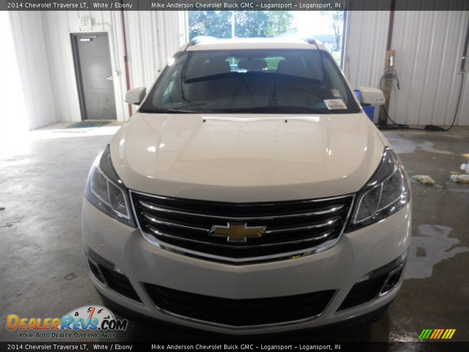 2014 Chevrolet Traverse LT White / Ebony Photo #4