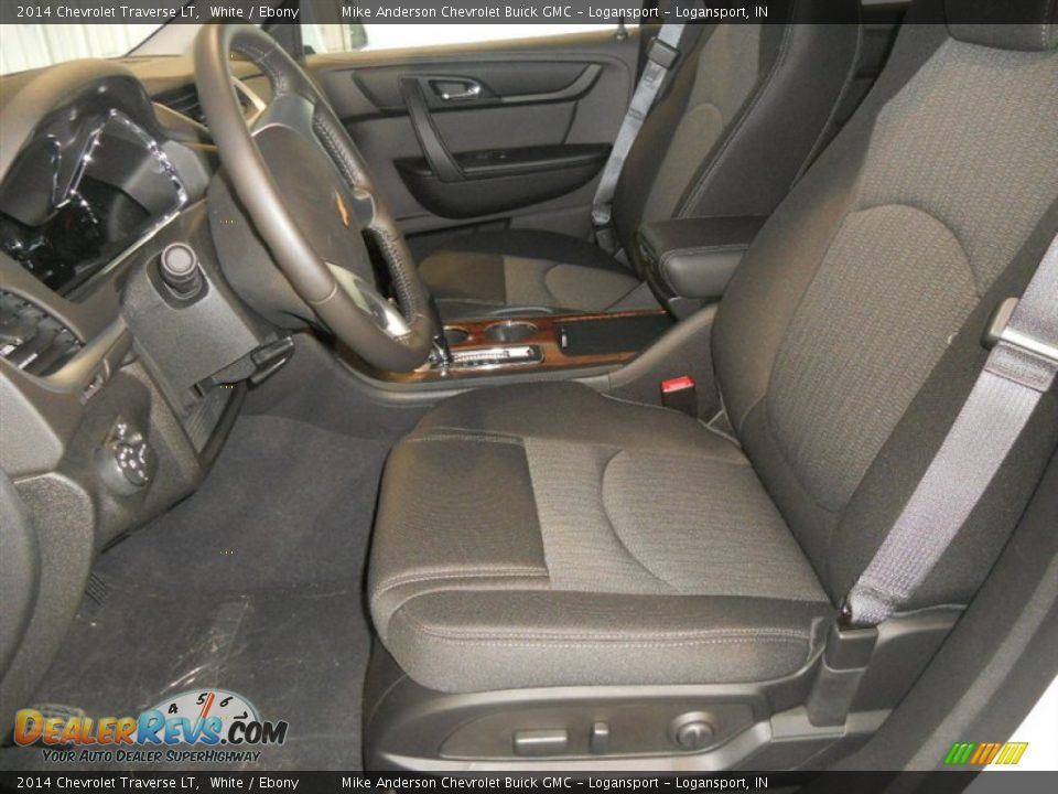 2014 Chevrolet Traverse LT White / Ebony Photo #6
