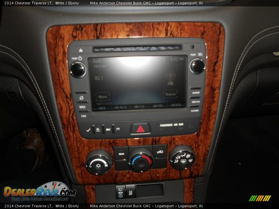 2014 Chevrolet Traverse LT White / Ebony Photo #7