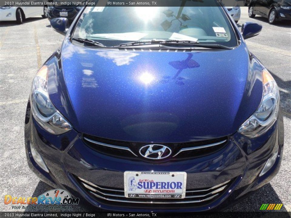 2013 Hyundai Elantra Limited Indigo Night / Beige Photo #1