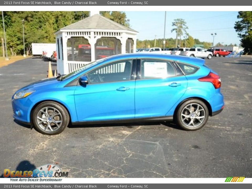 2013 Ford Focus SE Hatchback Blue Candy / Charcoal Black Photo #8