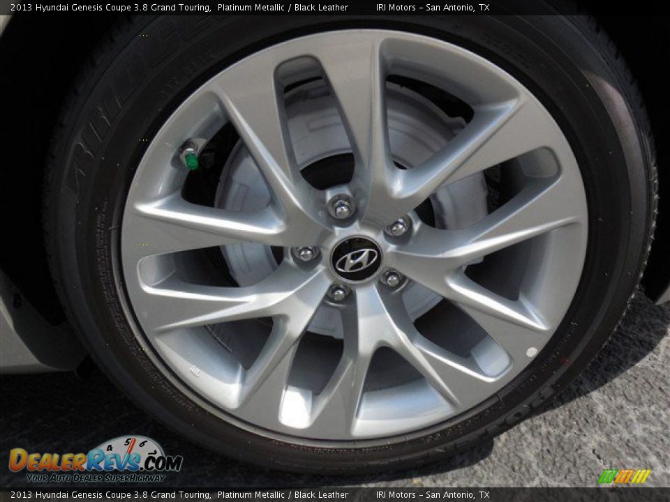 2013 Hyundai Genesis Coupe 3.8 Grand Touring Platinum Metallic / Black Leather Photo #7