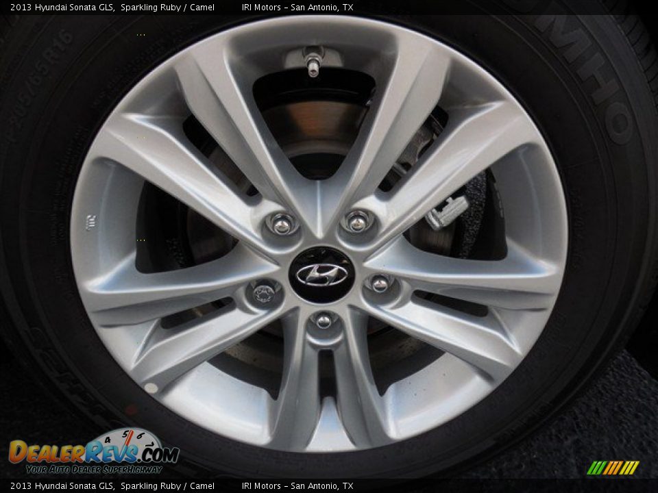 2013 Hyundai Sonata GLS Sparkling Ruby / Camel Photo #7