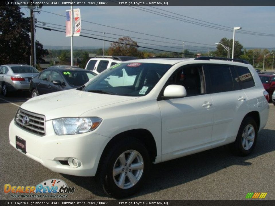 2010 Toyota Highlander SE 4WD Blizzard White Pearl / Black Photo #3