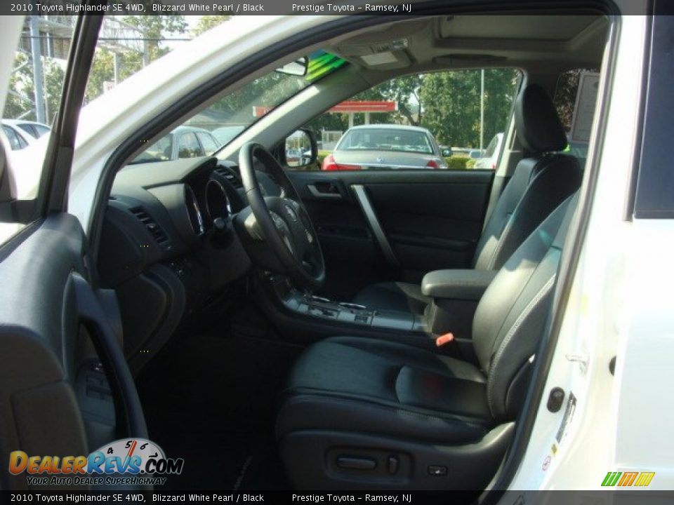 2010 Toyota Highlander SE 4WD Blizzard White Pearl / Black Photo #7