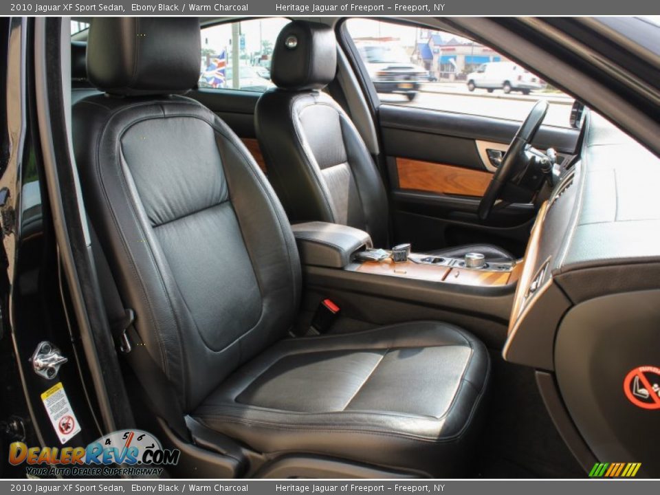 2010 Jaguar XF Sport Sedan Ebony Black / Warm Charcoal Photo #11