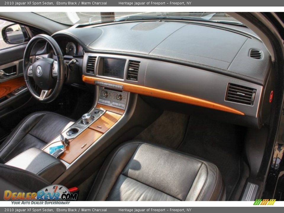 2010 Jaguar XF Sport Sedan Ebony Black / Warm Charcoal Photo #12
