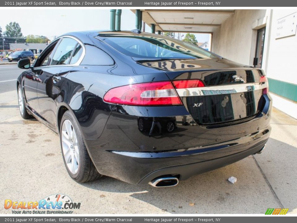 2011 Jaguar XF Sport Sedan Ebony Black / Dove Grey/Warm Charcoal Photo #4