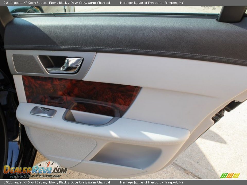 2011 Jaguar XF Sport Sedan Ebony Black / Dove Grey/Warm Charcoal Photo #13