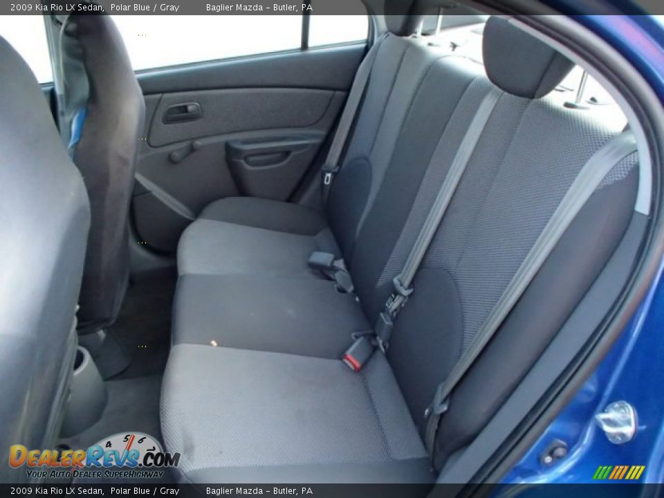 2009 Kia Rio LX Sedan Polar Blue / Gray Photo #9