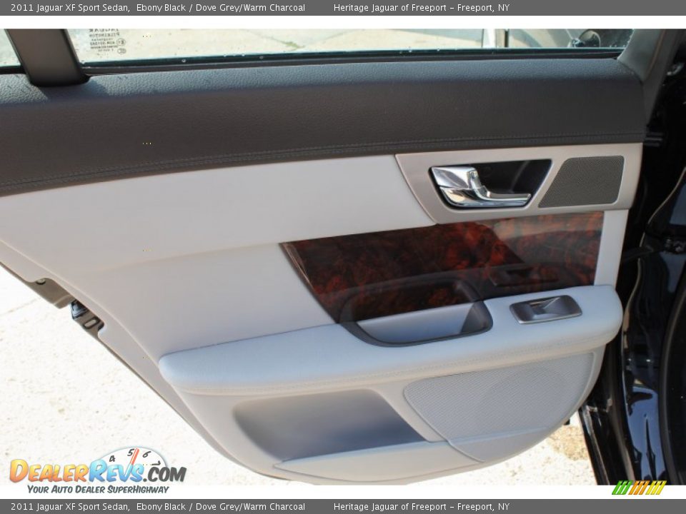 2011 Jaguar XF Sport Sedan Ebony Black / Dove Grey/Warm Charcoal Photo #16