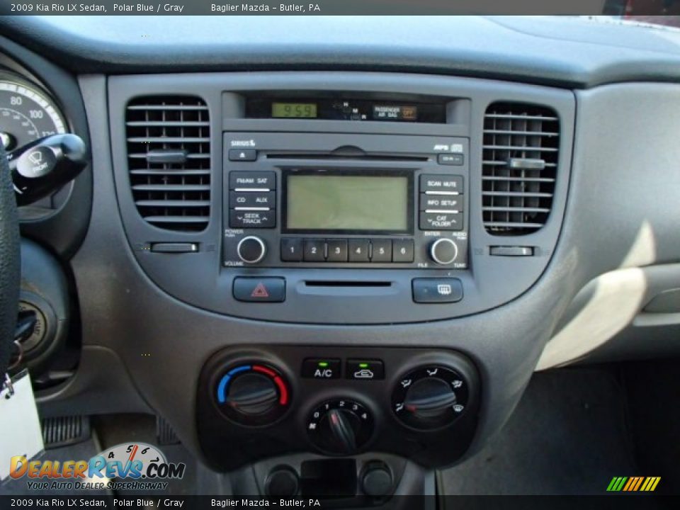 2009 Kia Rio LX Sedan Polar Blue / Gray Photo #11